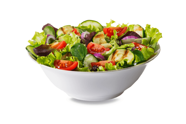 Green salad with fresh vegetables